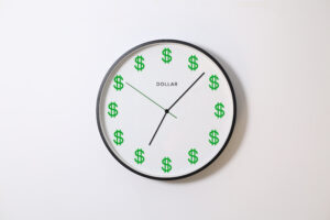 money billable hour billing A clock with Dollar symbol / Time is Money / U.S. Debt Crisis Time